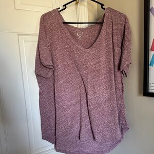 Maurices Heathered Purple Blouse